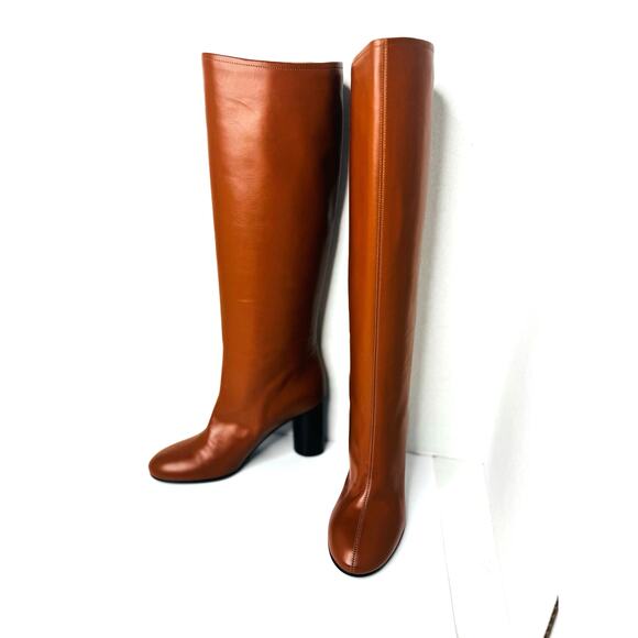 Co. Brown Leather Riding Boots Women’s Tall Equestrian Designer Luxury EU 36 - Picture 7 of 10